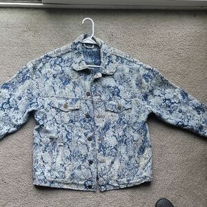 Louis Vuitton Floral Tapestry Denim Jacket M